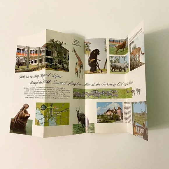 Vintage 1960s Busch Gardens Tampa Florida Wildlife Brochure Travel  Brochure - Picture 5 of 10